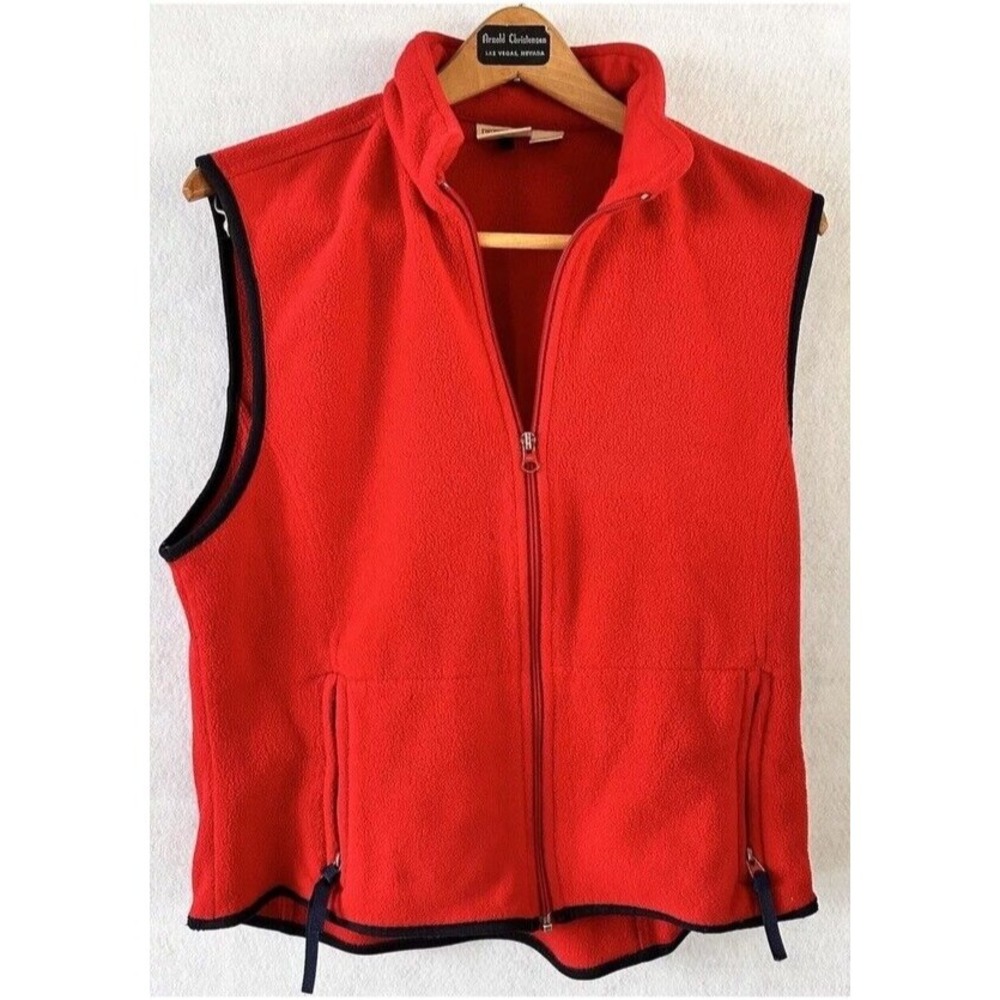 Woolrich Red Vest‎ Preppy City Travel Christmas Womens L